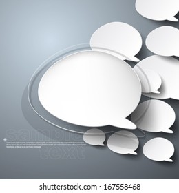 Floating Speech Bubble Background