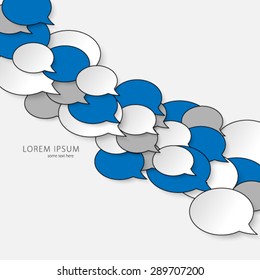 Floating Speech Bubble Background