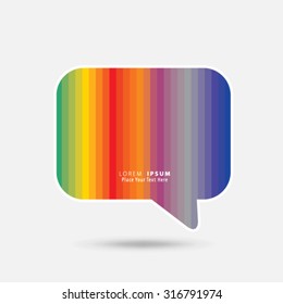Floating Speech Bubble Background
