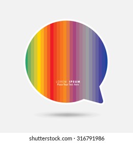 Floating Speech Bubble Background