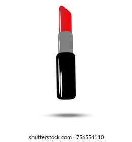 A floating tube of lipstick is featured.