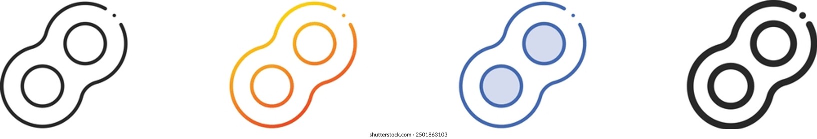 floats icon.Thin Linear, Gradient, Blue Stroke and bold Style Design Isolated On White Background