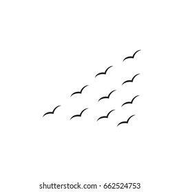 Flock of birds icon