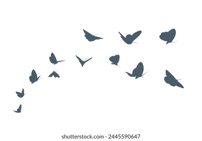 La bandada de mariposas azules.

