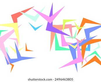 Flock of silhouette black butterflies on white background. Vecto Color flying butterflies seamless pattern. 