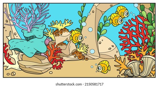 Marine Green Algae Object 2 Isolated Stock Vector (Royalty Free ...