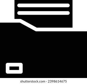 Floder single vector line icon 