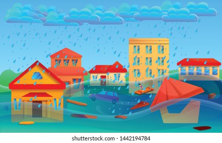 Cartoon Flood Images, Stock Photos & Vectors | Shutterstock