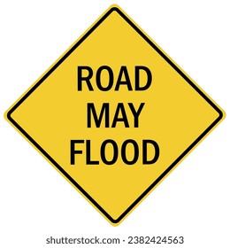 Flood danger sign and labels