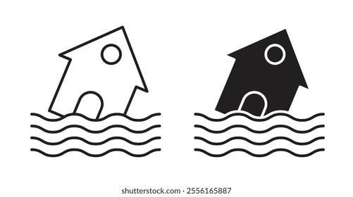 Flood Filled flat icons set for apps and web ui designs.