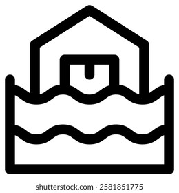 Flood Icon for Business Risk