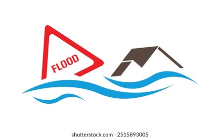 flood icon on white background