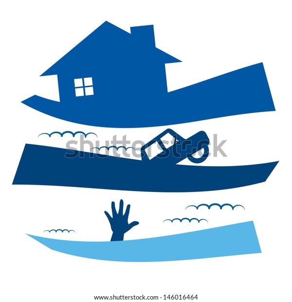 Flood icon vector\
illustration