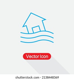 Flood Icon Vector Illustration Eps10