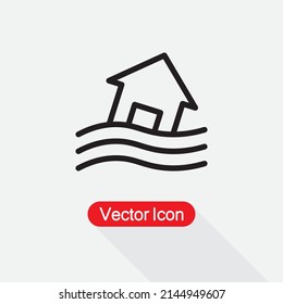 Flood Icon Vector Illustration Eps10