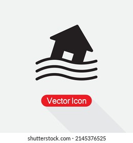 Flood Icon Vector Illustration Eps10