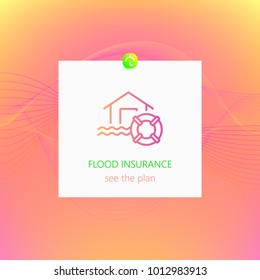 Flood insurance design