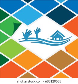 flood protection vector illustration.  illustration in vector format