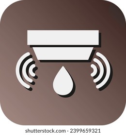 Flood Sensor Vector Glyph Gradient Background Icon For Personal And Commercial Use.
