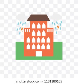 Flood vector icon isolated on transparent background, Flood logo concept