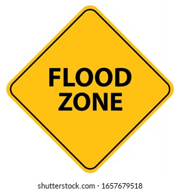 Flood Zone Sign On White Background Stock Vector (Royalty Free) 1657679518