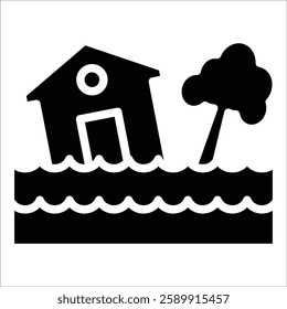 Flooding Icon Element For Design