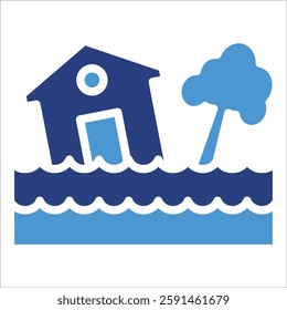 Flooding Icon Element For Design