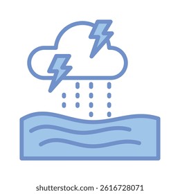 Flooding Icon Element For Design