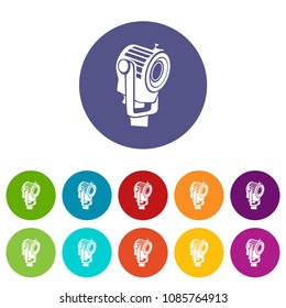 Floodlight icon in simple style on a white background
