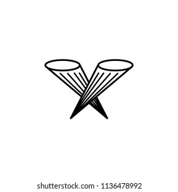 floodlight lighting. Element of job lighting icon for mobile concept and web apps. Thin line floodlight lighting can be used for web and mobile on white background