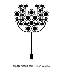 Tower Icon, Stadion Bright Light Tower, Vektorgrafik Illustration