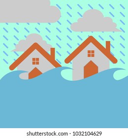 Floods Disaster Illustration