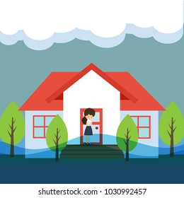 Floods Disaster Illustration Vector