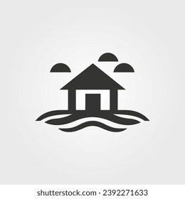 Floodwaters icon - Simple Vector Illustration