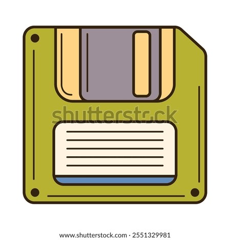 floopy disk vintage aesthetic icon isolated