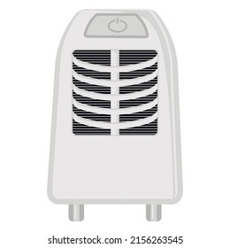 Floor air conditioner in flat style