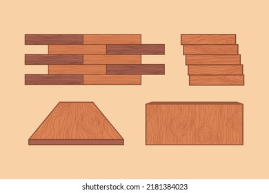 Floor and architecture decoration material design vector flat modern illustration