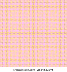Floor background plaid seamless, endless tartan vector pattern. Classic textile fabric check texture in light and amber colors palette.
