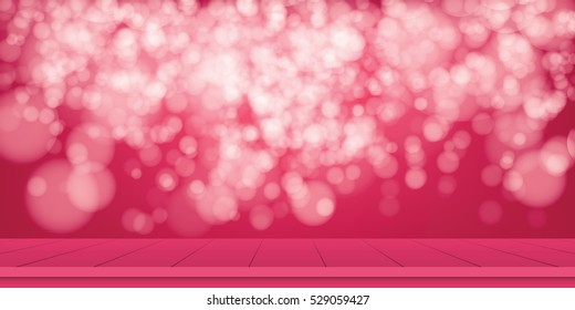 Floor with blurred abstract background. Podium. Pedestal. Platform. Spotlight. Vector illustration.