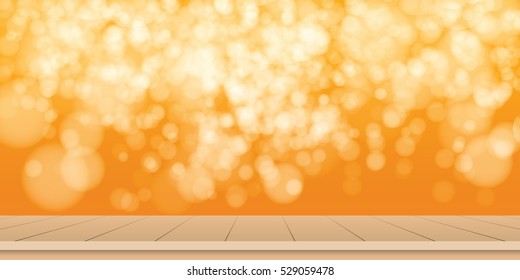 Floor with blurred abstract background. Podium. Pedestal. Platform. Spotlight. Vector illustration.