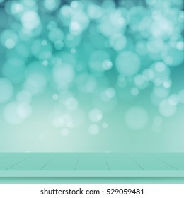 Floor with blurred abstract background. Podium. Pedestal. Platform. Spotlight. Vector illustration.