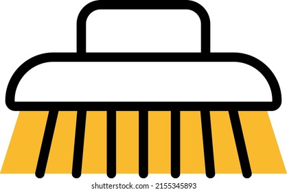 Pincel de piso, ilustración, vector sobre fondo blanco.
