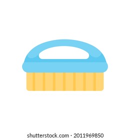 Floor brush vector. cleaning brush For scrubbing stains in the bathroom