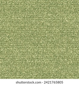 Floor carpet texture. Mottled wool or jute rug in green and ecru tones. Rough fabric background. Abstract vector seamless.