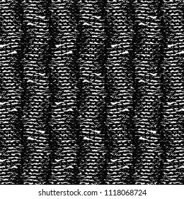 Floor carpet texture. Wrinkled sackcloth background. Graphics in black and white. Vector illustration.