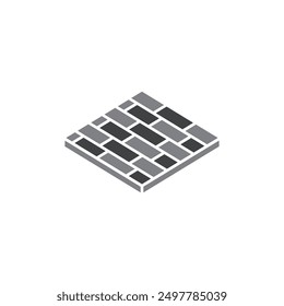 Diseño de logotipo de ilustración de Plantilla de Vector de icono de cerámica de piso