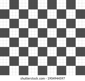 floor with chess motif with 2 holes in each color