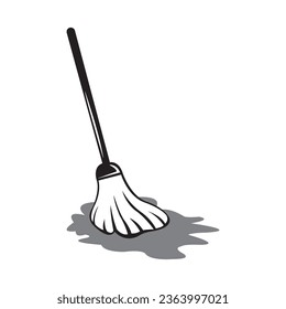 floor cleaner icon logo vector design template