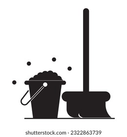 floor cleaner icon vector template illustration logo design