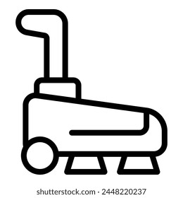 Floor cleaner machine icon outline vector. Sanitation equipment. Cleaning service staff